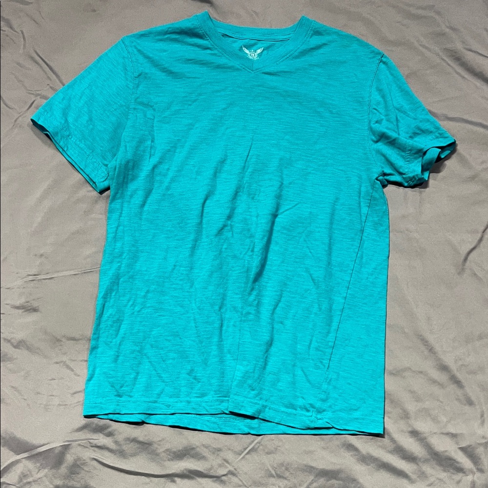 Faded Glory Men's Aqua V-Neck Tee